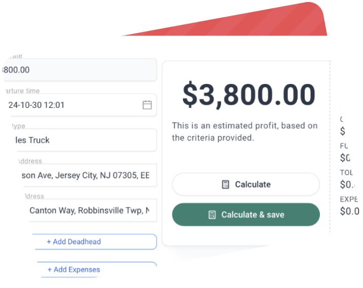 Profit Calculator feature screenshot